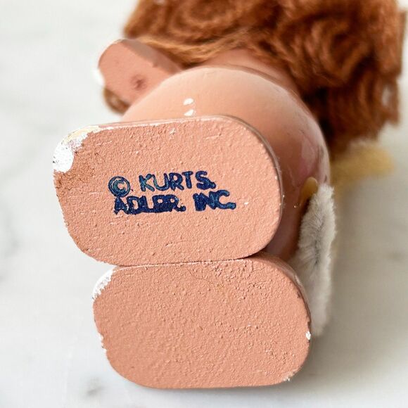 Vintage Cowardly Lion Wizard of Oz Wooden Christmas Ornament Kurt S Adler - Picture 7 of 7